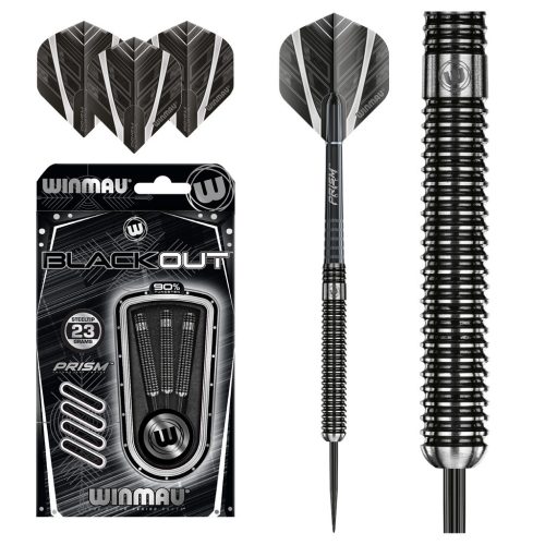 Winmau Blackout 90% tungsten 23g darts nyíl