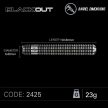 Winmau Blackout 90% tungsten 23g darts nyíl