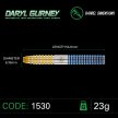 Winmau Daryl Gurney 90% darts nyíl 23g méretek