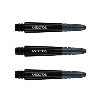 Winmau Vecta rövid szár fém véggel, fekete (3 darab)