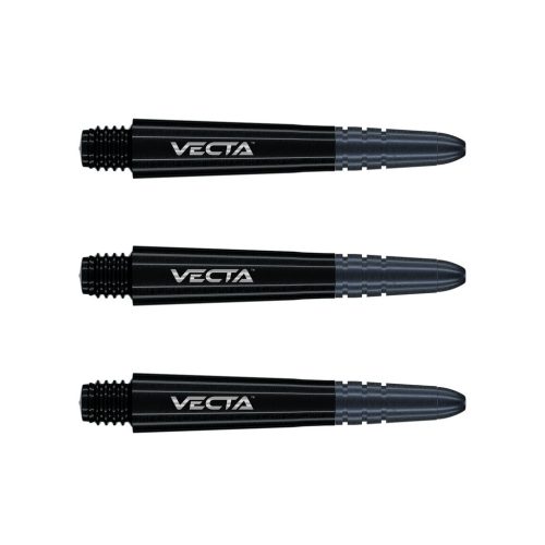 Winmau Vecta rövid szár fém véggel, fekete (3 darab)