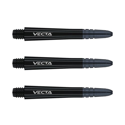 Winmau Vecta hosszú szár fém véggel, fekete (3 darab)