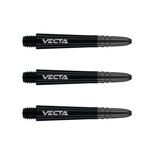 Winmau Vecta közepes szár fém véggel, fekete (3 darab)
