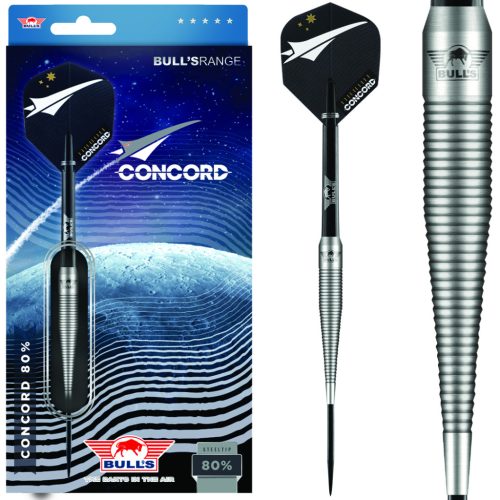 Bull's Concord 80% tungsten steel darts nyíl