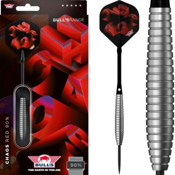 Bull's Chaos Red 90% tungsten steel darts nyíl