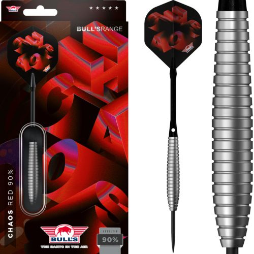 Bull's Chaos Red 90% tungsten 24g darts nyíl