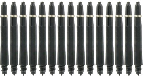 Bull's Nylon In Between fekete darts szár (39mm) - 15db-os pakk