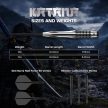 Mission Katana 95% tungsten steel darts nyíl
