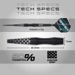 RedDragon Connor Scutt 90% 22g darts nyíl