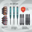 Shot Future Knights St George 95% tungsten 25g darts nyíl