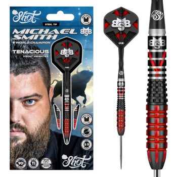 Shot Michael Smith Tenacious 90% tungsten 25g darts nyíl 