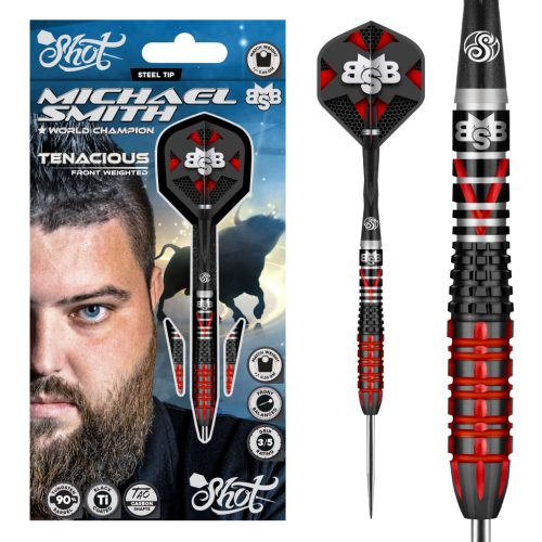 Shot Michael Smith Tenacious 90% tungsten 25g darts nyíl 